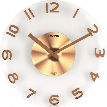 Nástenné hodiny Twins 7006 gold