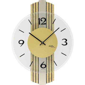 Dizajnové nástenné hodiny 9673 AMS 38cm