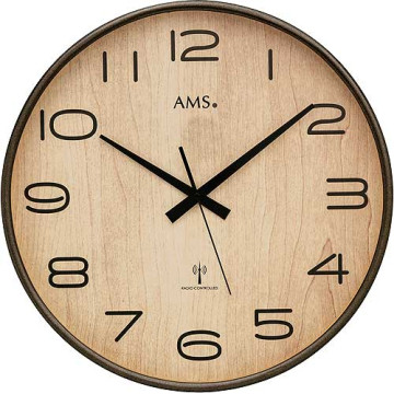 Nástenné hodiny riadené rádiovým signálom 5523 AMS 40cm