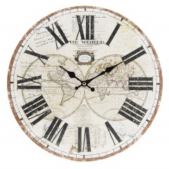 Nástenné hodiny Clayre & EEF, 6KL0533, 34cm