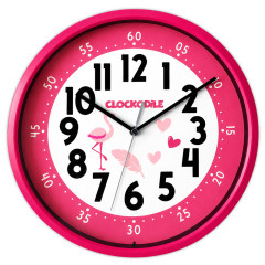 Ružové detské nástenné hodiny flamingo CLOCKODILE CCS3002 Ružové detské nástenné hodiny flamingo CLOCKODILE CCS3002