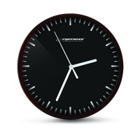 Nástenné hodiny ESPA BUD010K, čierne 20cm Nástenné hodiny ESPA BUD010K, čierne 20cm