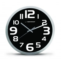 Nástenné hodiny ESPA ZUR013K, čierne 25cm