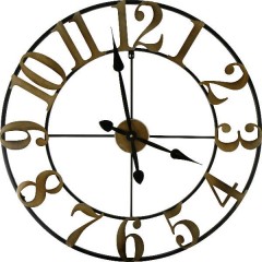 Designové nástenné hodiny Golden dial, 70cm Designové nástenné hodiny Golden dial, 70cm