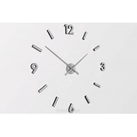 Nástenné hodiny ExitDesign Extender 668S, brúsený hliník 70-100cm