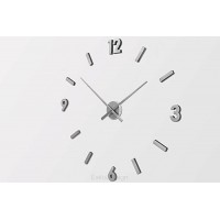 Nástenné hodiny ExitDesign Extender 668S, brúsený hliník 70-100cm