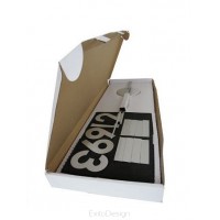 Nástenné hodiny ExitDesign Extender 668S, brúsený hliník 70-100cm