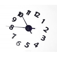 Nástenné hodiny ExitDesign Extender Numbers, čierne 140BB, 70-120cm
