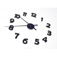 Nástenné hodiny ExitDesign Extender Numbers, čierne 140BB, 70-120cm