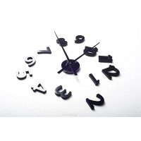 Nástenné hodiny ExitDesign Extender Numbers, čierne 140BB, 70-120cm