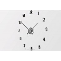 Nástenné hodiny ExitDesign Extender Mini 138SL, strieborné 50-80cm