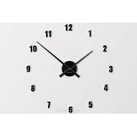 Nástenné hodiny ExitDesign Extender Mini 138BK, čierne 50-80cm Nástenné hodiny ExitDesign Extender Mini 138BK, čierne 50-80cm