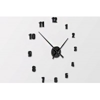 Nástenné hodiny ExitDesign Extender Mini 138BK, čierne 50-80cm Nástenné hodiny ExitDesign Extender Mini 138BK, čierne 50-80cm