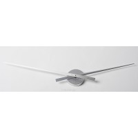 Nástenné hodiny ExitDesign No Face 668SOL, brúsený hliník, 90cm