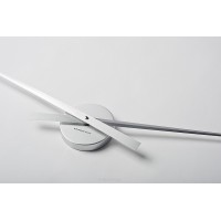 Nástenné hodiny ExitDesign No Face 668SOL, brúsený hliník, 90cm