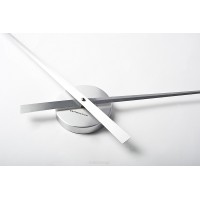 Nástenné hodiny ExitDesign No Face 668SOL, brúsený hliník, 90cm