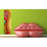 2-dielny obraz s hodinami, Color, 158x46cm