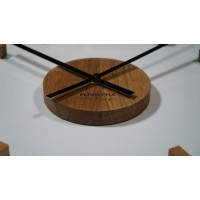 3D nalepovacie dubové hodiny DIY EKO z54g 75 d-1-x, 75 cm