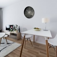 Nástenné akrylové hodiny Slim Flex z111a-1-0-x, 30 cm, čierne lesklé Nástenné akrylové hodiny Slim Flex z111a-1-0-x, 30 cm, čierne lesklé