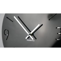 Nástenné akrylové hodiny Slim Flex z111a-1-0-x, 30 cm, čierne lesklé Nástenné akrylové hodiny Slim Flex z111a-1-0-x, 30 cm, čierne lesklé
