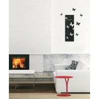 3D Nalepovacie hodiny Motýle SWEEP z39an, čierne 60cm 3D Nalepovacie hodiny Motýle SWEEP z39an, čierne 60cm