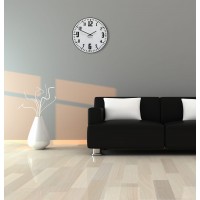Nástenné akrylové hodiny Unique Flex z117-2-1-x, 30 cm, čiernobiele Nástenné akrylové hodiny Unique Flex z117-2-1-x, 30 cm, čiernobiele