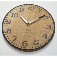 Drevené nástenné hodiny Elegante Flex z227-1d-1-x tmavohnedé, 30 cm Drevené nástenné hodiny Elegante Flex z227-1d-1-x tmavohnedé, 30 cm