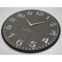 Drevené nástenné hodiny Elegante Flex z227-1d1a-0-x sivé, 50 cm