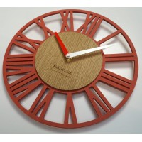 Nástenné hodiny Loft Piccolo rosso Flex z219_3d-32-x, 30 cm Nástenné hodiny Loft Piccolo rosso Flex z219_3d-32-x, 30 cm
