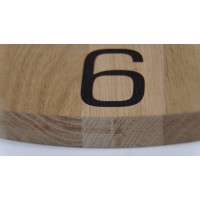 Drevené nástenné hodiny Natur dub Flex z228-d-1, 30 cm