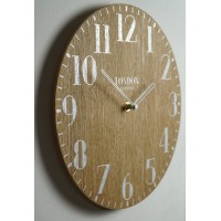 Drevené nástenné hodiny London Retro Flex z222w_d-2-x, 30 cm