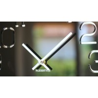 Nástenné akrylové hodiny Digit Flex z120-1-0-x, 30 cm, čierne