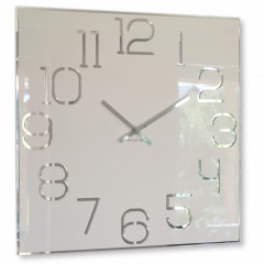Nástenné akrylové hodiny Digit Flex z120-2-0-x, 50 cm, biele