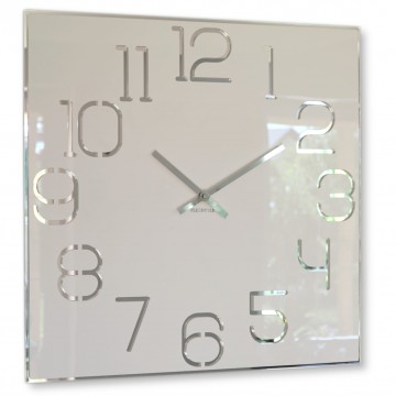 Nástenné akrylové hodiny Digit Flex z120-2-0-x, 50 cm, biele Nástenné akrylové hodiny Digit Flex z120-2-0-x, 50 cm, biele