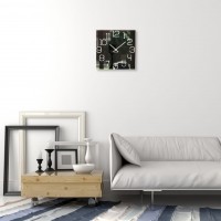 Nástenné akrylové hodiny Digit Flex z120-1-0-x, 30 cm, čierne