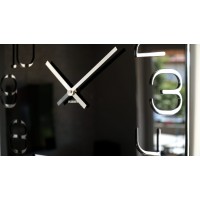 Nástenné akrylové hodiny Digit Flex z120-1-0-x, 50 cm, čierne