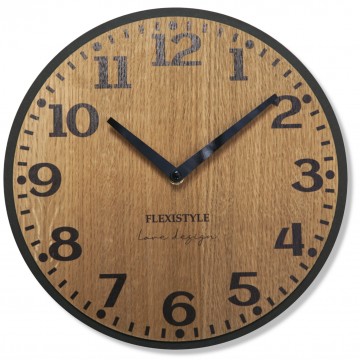 Drevené nástenné hodiny Elegante Flex z227-1d-1-x tmavohnedé, 30 cm Drevené nástenné hodiny Elegante Flex z227-1d-1-x tmavohnedé, 30 cm