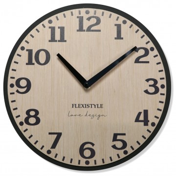 Drevené nástenné hodiny Elegante Flex z227-1d2-1-x svetlohnedé, 30 cm