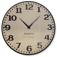 Drevené nástenné hodiny Elegante Flex z227-1d2-1-x svetlohnedé, 50 cm