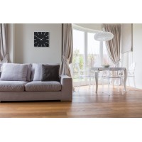 Nástenné akrylové hodiny Exact Flex z119-1-0-x, 50 cm, čierne