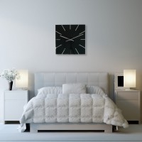 Nástenné akrylové hodiny Exact Flex z119-1-0-x, 50 cm, čierne