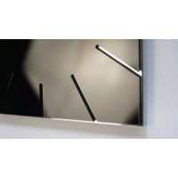 Nástenné akrylové hodiny Exact Flex z119-1-0-x, 50 cm, čierne