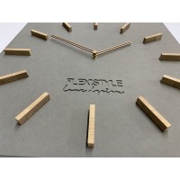 Nástenné hodiny EKO Love Design, FLEXz211-1b, 50cm