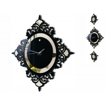 Nástenné akrylové hodiny Glamour Flex z82-1, 145 cm, čierne
