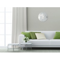 Nástenné akrylové hodiny Jeleň Flex z66d-2, 30 cm, biele matné Nástenné akrylové hodiny Jeleň Flex z66d-2, 30 cm, biele matné
