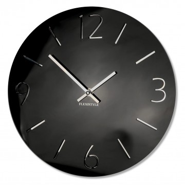 Nástenné akrylové hodiny Slim Flex z111a-1-0-x, 30 cm, čierne lesklé Nástenné akrylové hodiny Slim Flex z111a-1-0-x, 30 cm, čierne lesklé