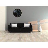 Nástenné akrylové hodiny Trim Flex z112-1-0-x, 50 cm, čierne