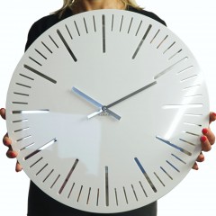 Nástenné akrylové hodiny Trim Flex z112-2-0-x, 50 cm, biele Nástenné akrylové hodiny Trim Flex z112-2-0-x, 50 cm, biele