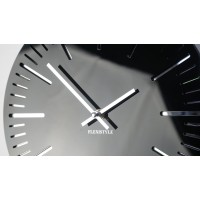Nástenné akrylové hodiny Trim Flex z112-1-0-x, 30 cm, čierne