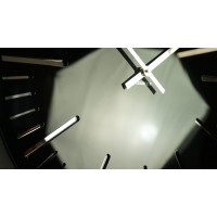Nástenné akrylové hodiny Trim Flex z112-1-0-x, 50 cm, čierne